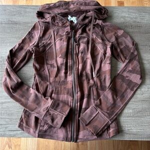 lululemon athletica Brown Camouflage Hoodie